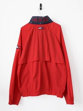 Vintage 90's Tommy Hilfiger Spellout Flag Logo Sailing Jacket